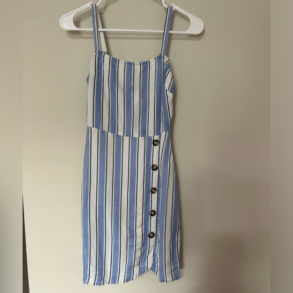 Express Stripped Linen Dress